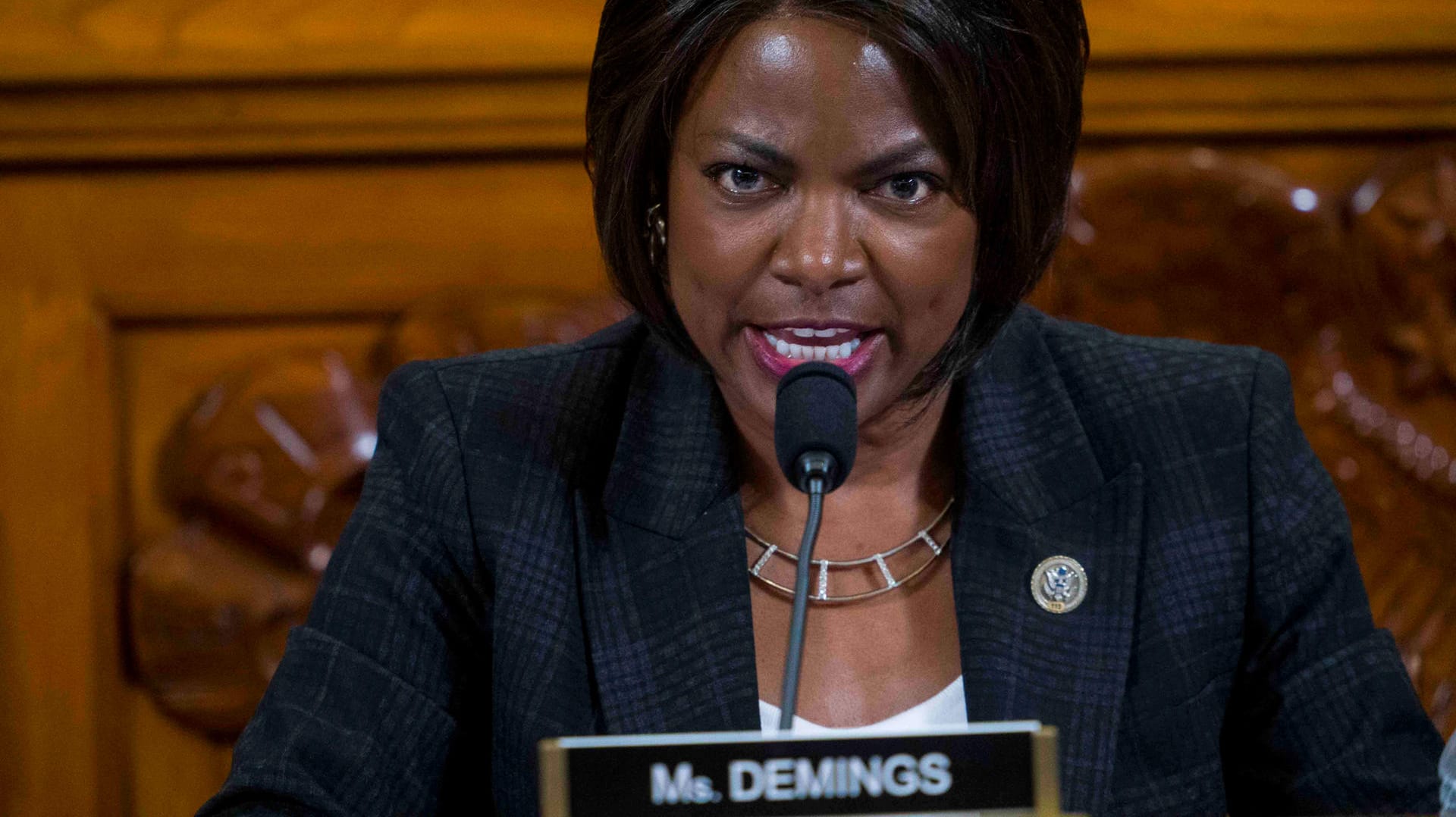 Val Demings: Sie war im Repräsentantenhaus eine der Anklägerinnen im Impeachment-Verfahren.