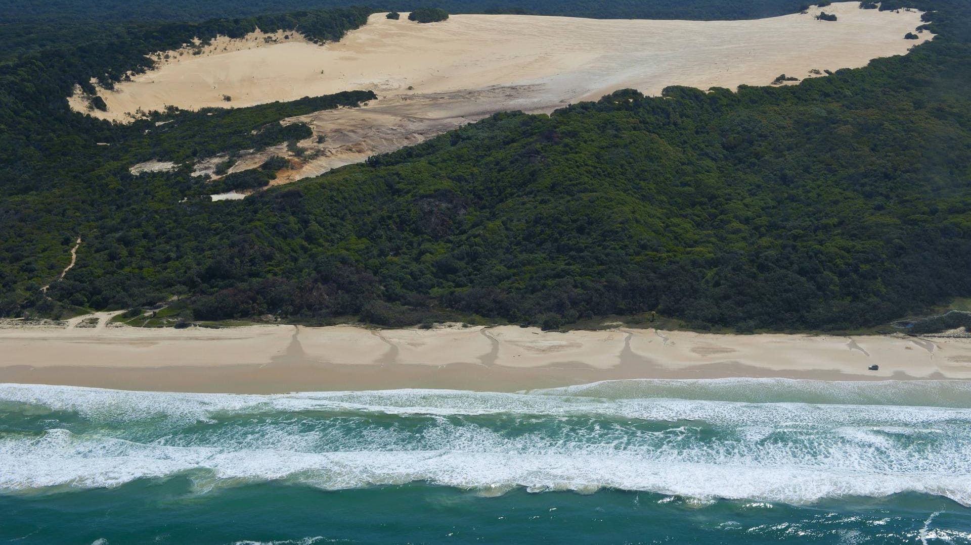 Fraser Island (Symbolbild): Die Strände der Insel sind berüchtigt für Hai-Sichtungen.