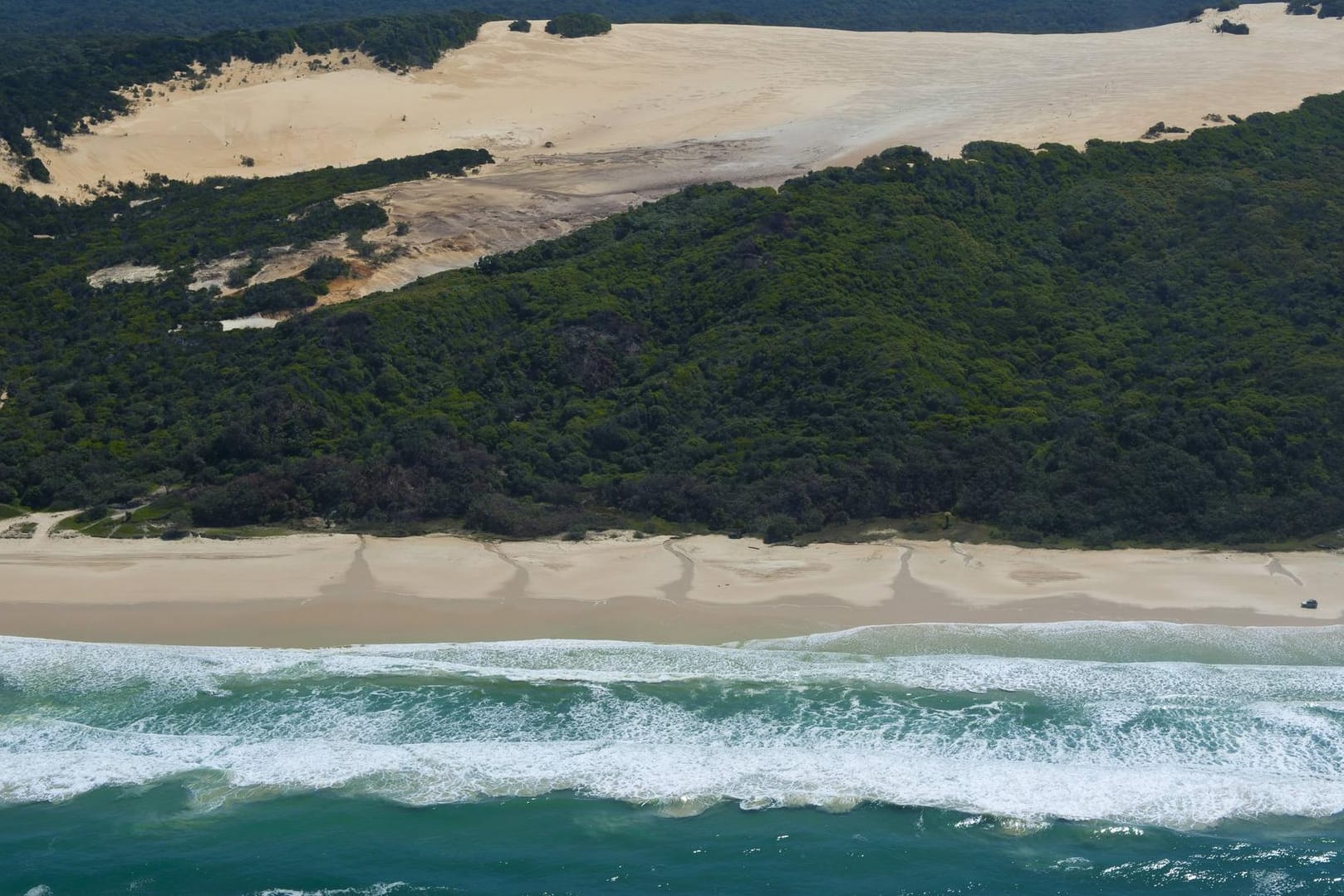 Fraser Island (Symbolbild): Die Strände der Insel sind berüchtigt für Hai-Sichtungen.