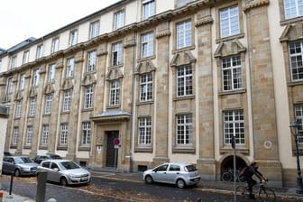 Blick auf das Landgericht in Mainz: Am Dienstagmorgen ging eine Bombendrohung ein.