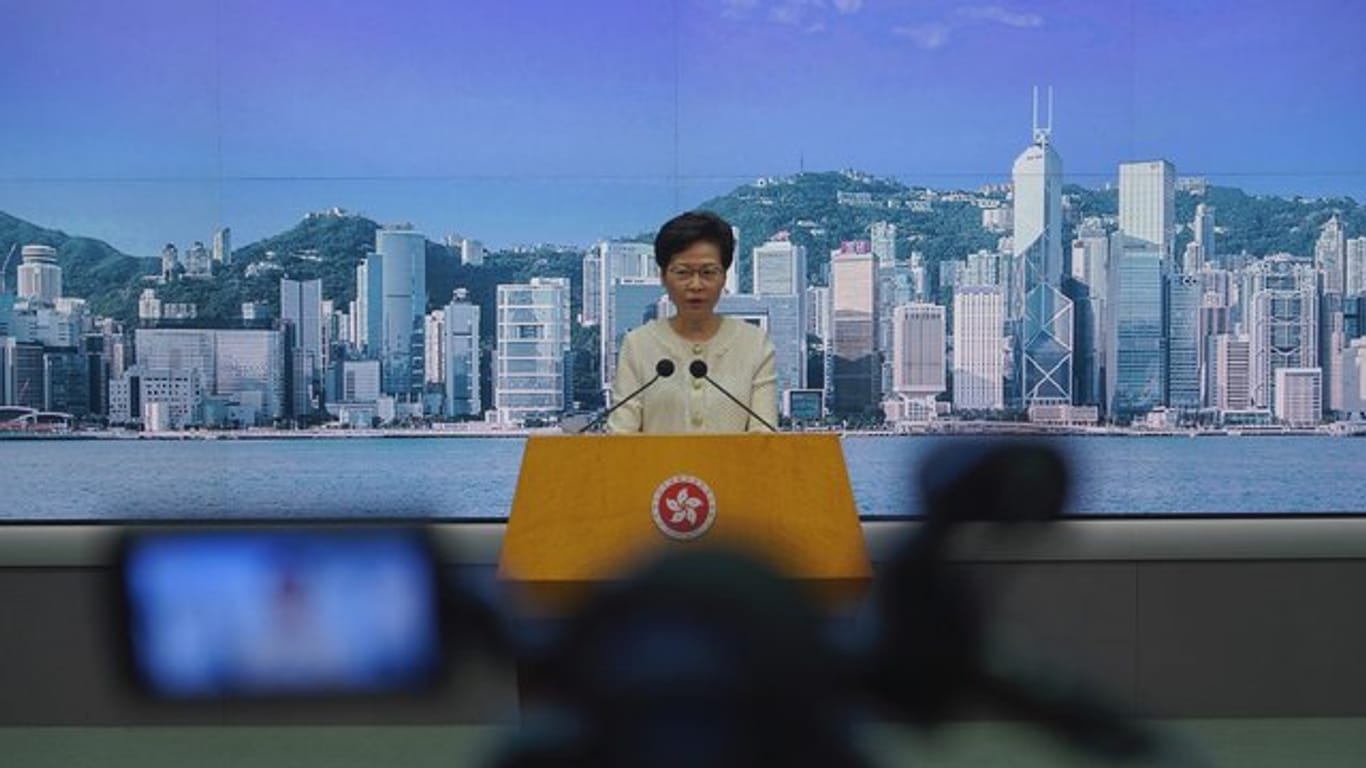 Carrie Lam, Regierungschefin der chinesischen Sonderverwaltungszone Hongkong.