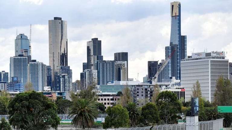 Skyline von Melbourne.