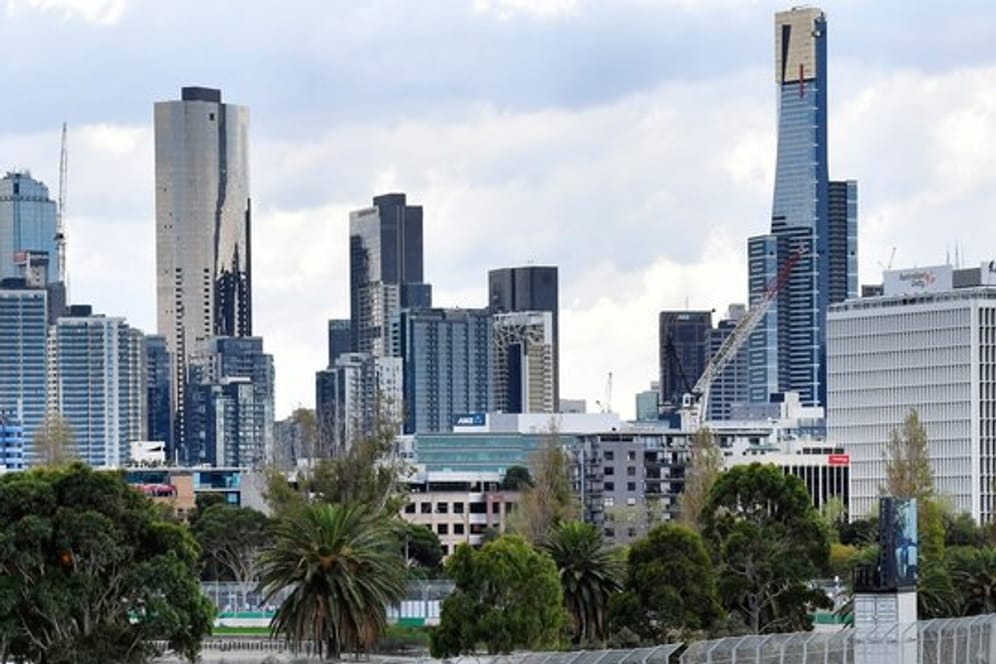 Skyline von Melbourne.