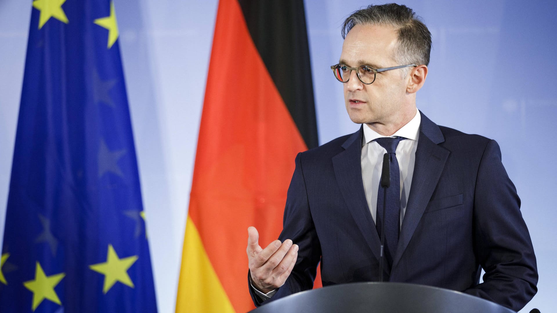 Außenminister Heiko Maas: Während einer Videokonferenz mit Außenminister Heiko Maas äußerten sich mehrere Länder zu den Annexionsplänen. (Archivbild)