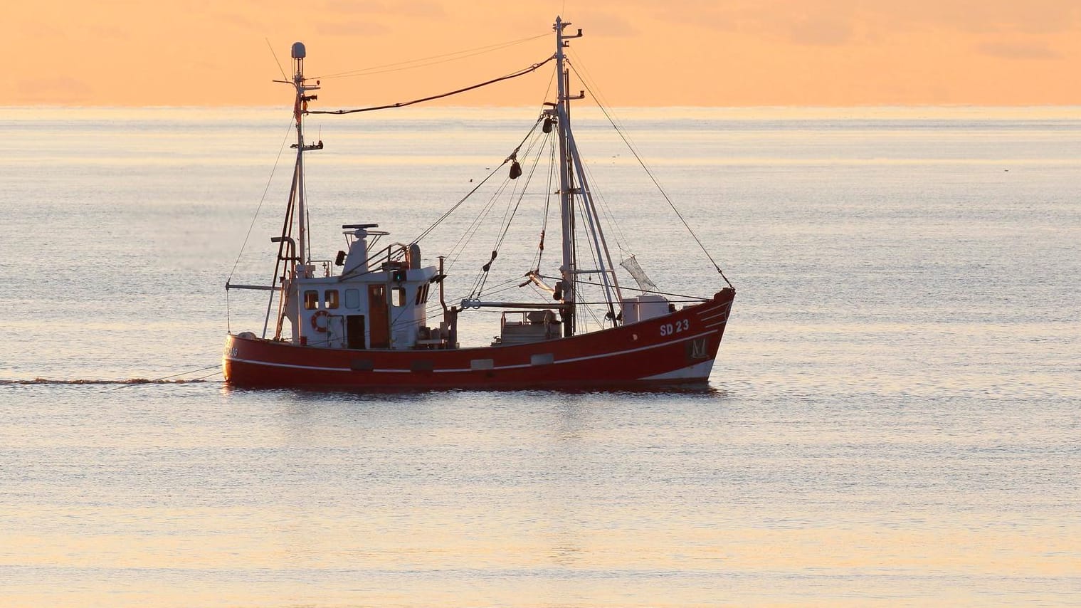 Fischkutter auf Fangfahrt: Ostsee und Nordsee haben sich in den vergangenen Jahrzehnten deutlich erwärmt.