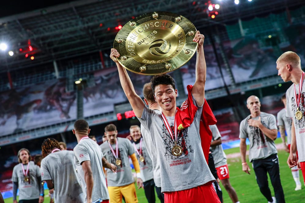 Mit Salzburg wurde Hee-chan Hwang vor kurzem Meister in Österreich: Jetzt wechselt er nach Leipzig.
