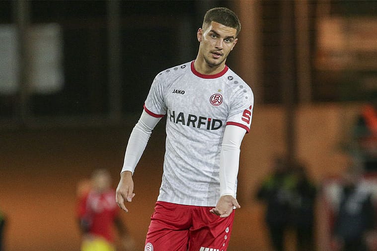 Erolind Krasniqi bei einem Spiel: Der 20-Jährige soll beim BFC Dynamo in Berlin mehr Spielpraxis bekommen.