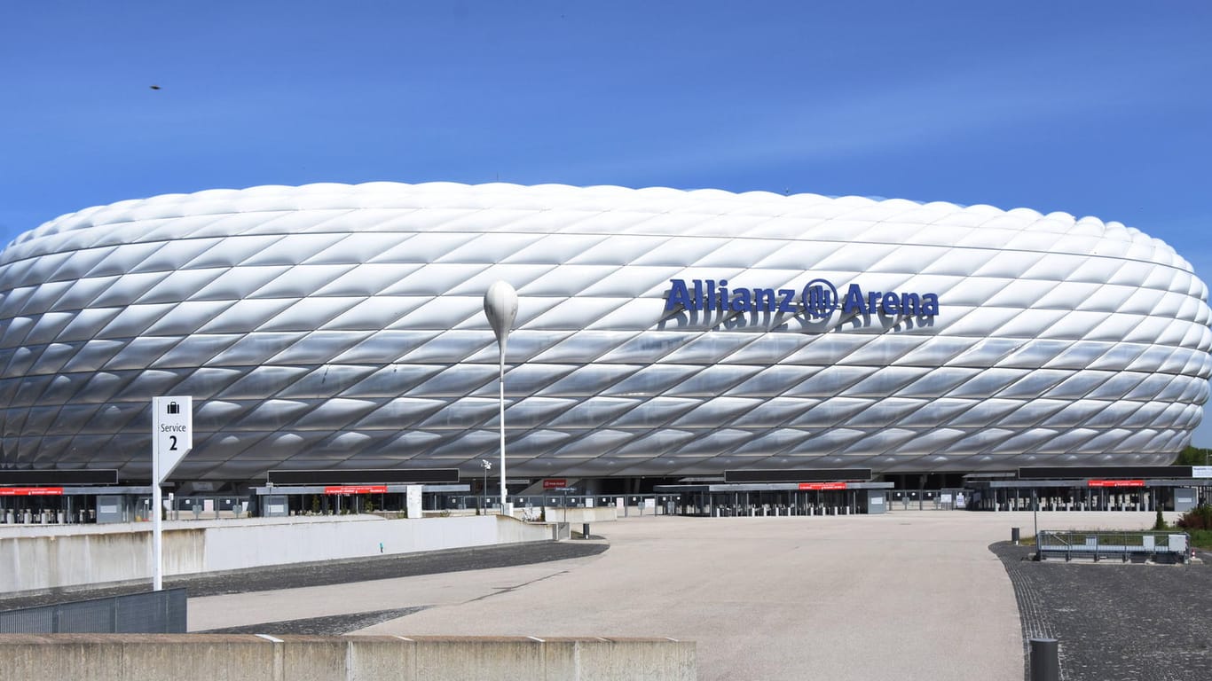 Heimstätte des FC Bayern: Die Allianz Arena in München.
