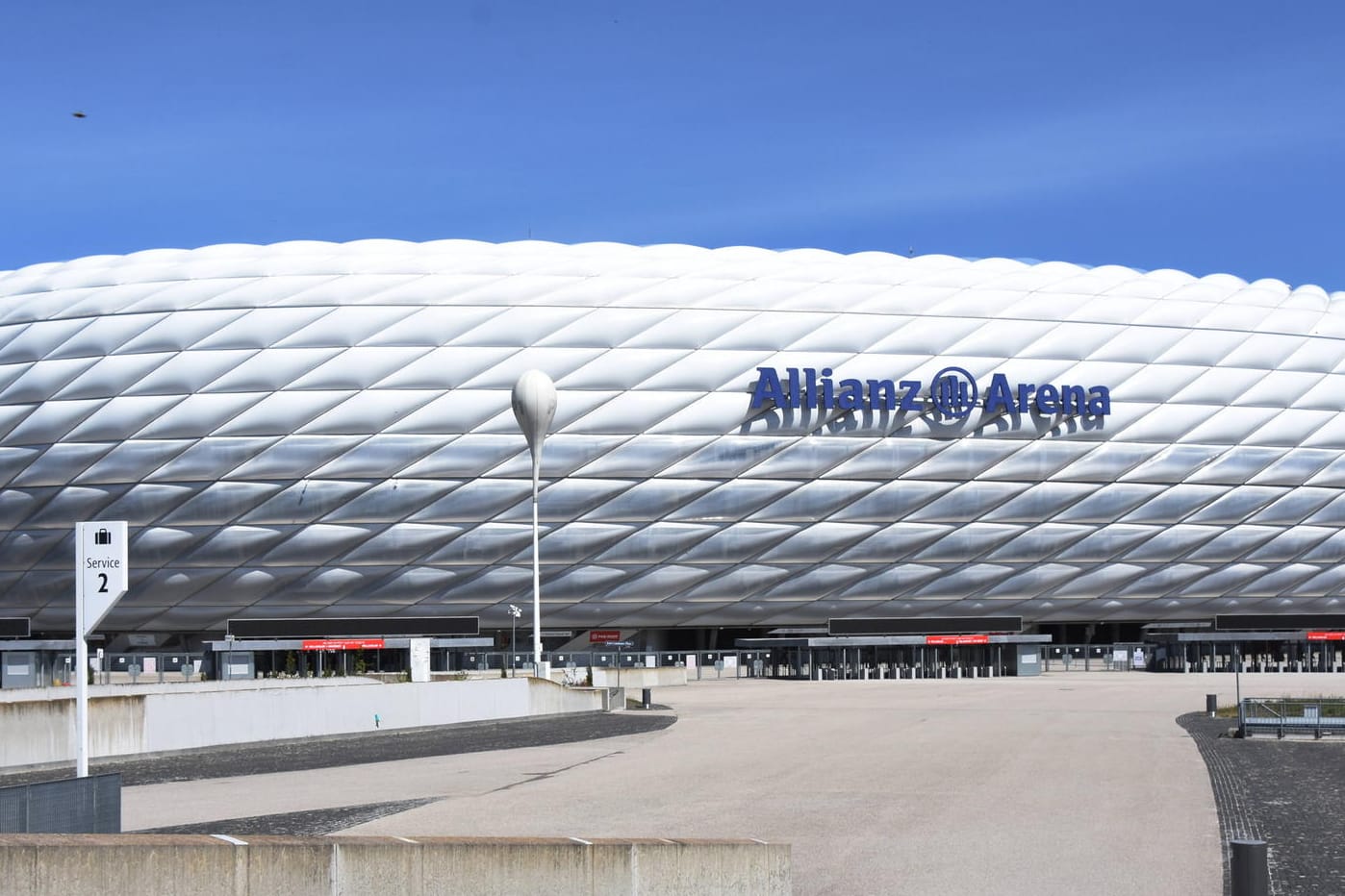 Heimstätte des FC Bayern: Die Allianz Arena in München.