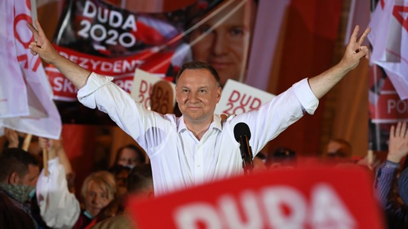 Amtsinhaber Andrzej Duda will Präsident in Polen bleiben.