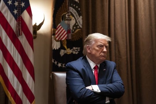 US-Präsident Donald Trump wird im Kampf ums Weiße Haus von dem Demokraten Biden herausgefordert.