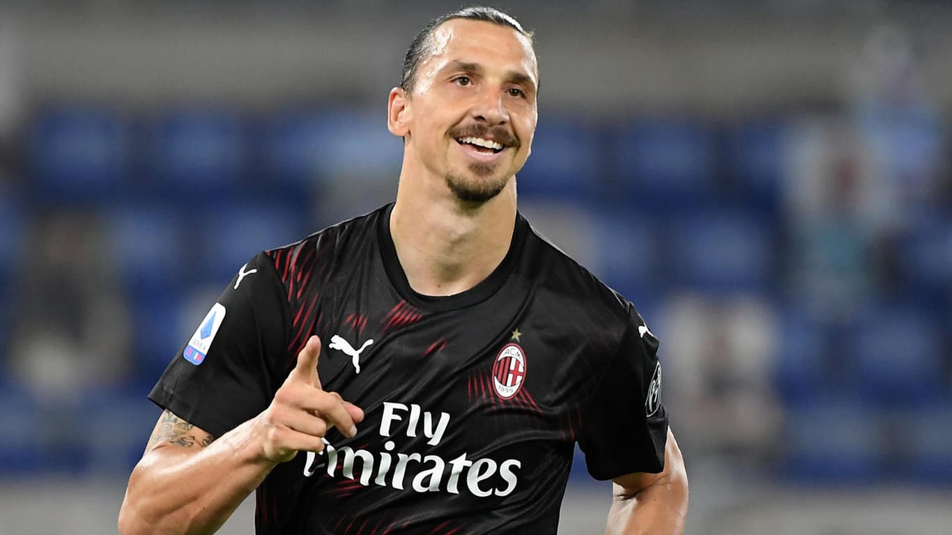 Zlatan Ibrahimovic im Spiel gegen Lazio Rom: Die Zukunft des Schweden bei AC Milan ist noch unklar.