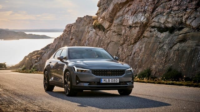 Zweiter Auftritt: Nach dem Plug-in-Hybriden Polestar 1 fährt die Volvo-Tochter nun mit dem vollelektrischen Modell Nummer 2 vor.