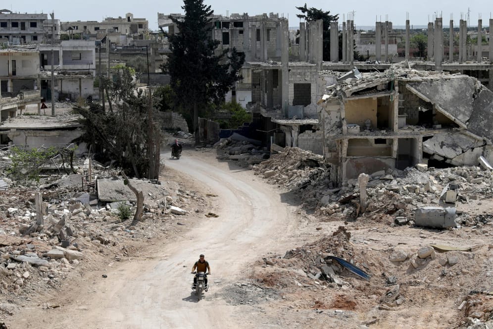 Zerstörte Häuser in der Region Idlib: Das Gebiet wird von den Rebellen kontrolliert und ist weitestgehend auf Hilfslieferungen angewiesen (Archivbild).