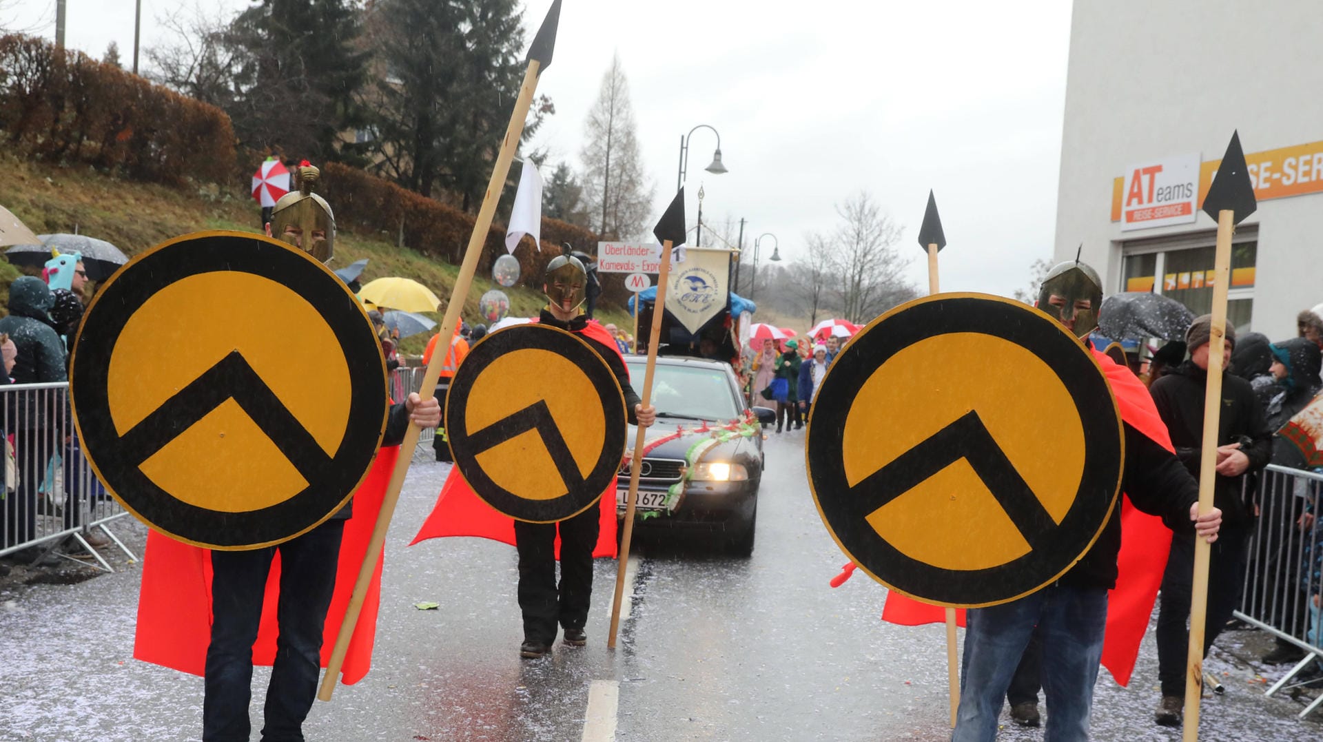 Das Logo der Identitären Bewegung (Symbolbild): Die Bewegung gilt als rechtsextrem.