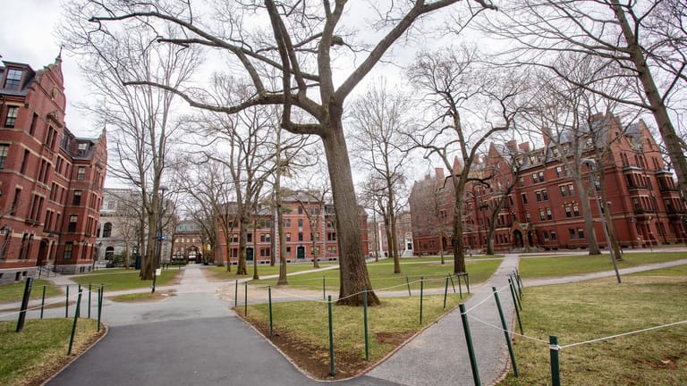 Campus der Uni Harvard in Cambridge (US-Bundesstaat Massachusetts): Für viele Studenten ist es ein Lebenstraum, hier zu studieren.