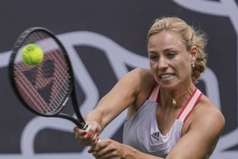 Hat noch keine Pläne für die Rückkehr auf die Tennis-Tour: Angelique Kerber bei einem Show-Kampf in Bad Homburg.