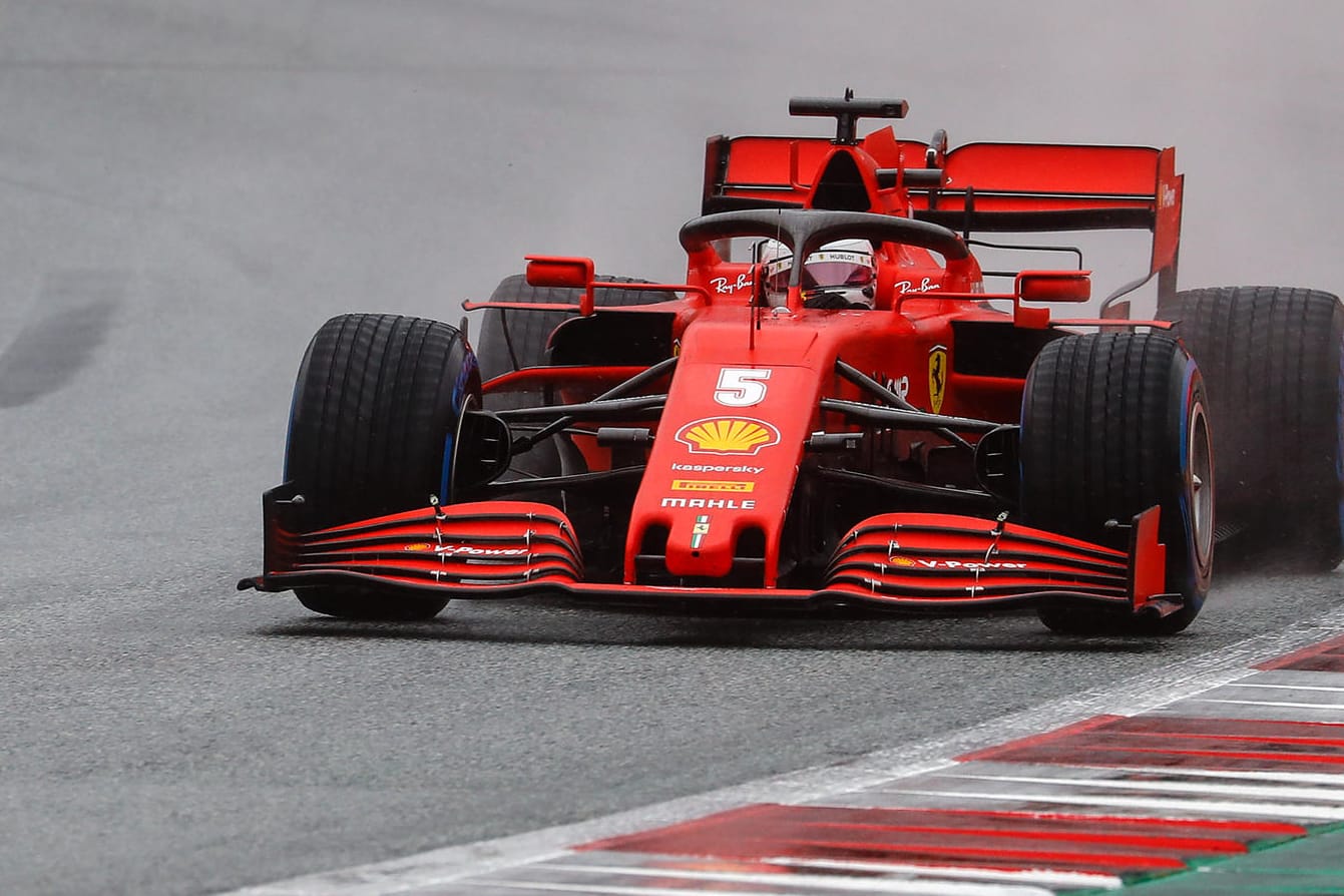 Sebastian Vettel auf der Strecke in Spielberg.