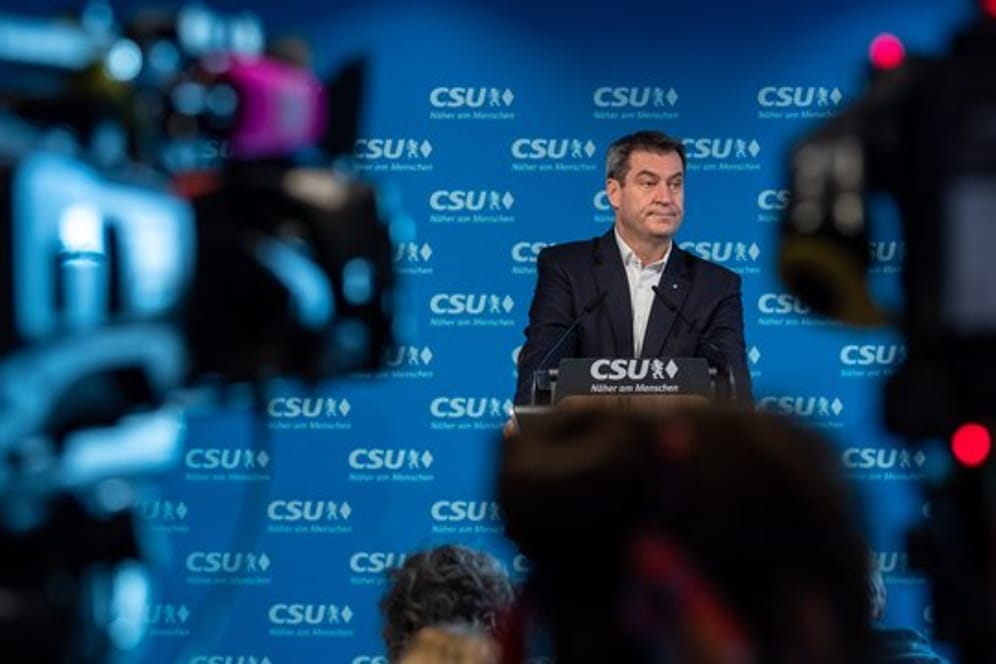 Hat seine Aussage, "Mein Platz ist in Bayern", wirklich bestand? CSU-Chef und bayrischer Ministerpräsident Markus Söder.