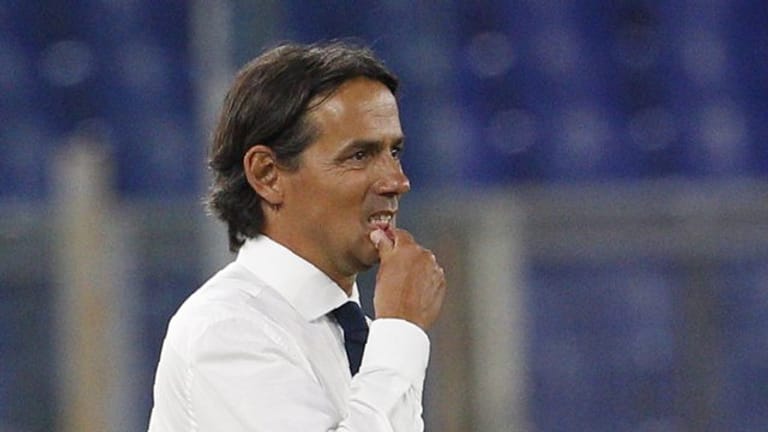 Kassierte mit Lazio Rom eine Heimniederlage gegen Sassuolo Calcio: Trainer Simone Inzaghi.
