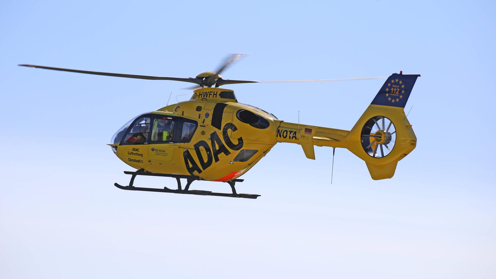Rettungshubschrauber des ADAC (Symbolbild).