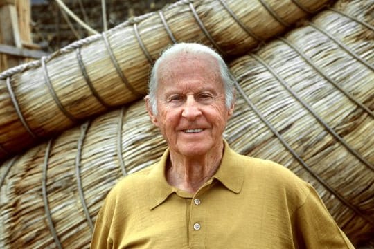 Der norwegische Abenteurer, Entdecker und Völkerkundler Thor Heyerdahl (1998).