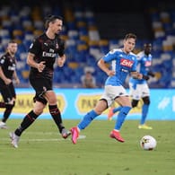 Zlatan Ibrahimovic: Mailand erlitt gegen Neapel einen kleinen Rückschlag.