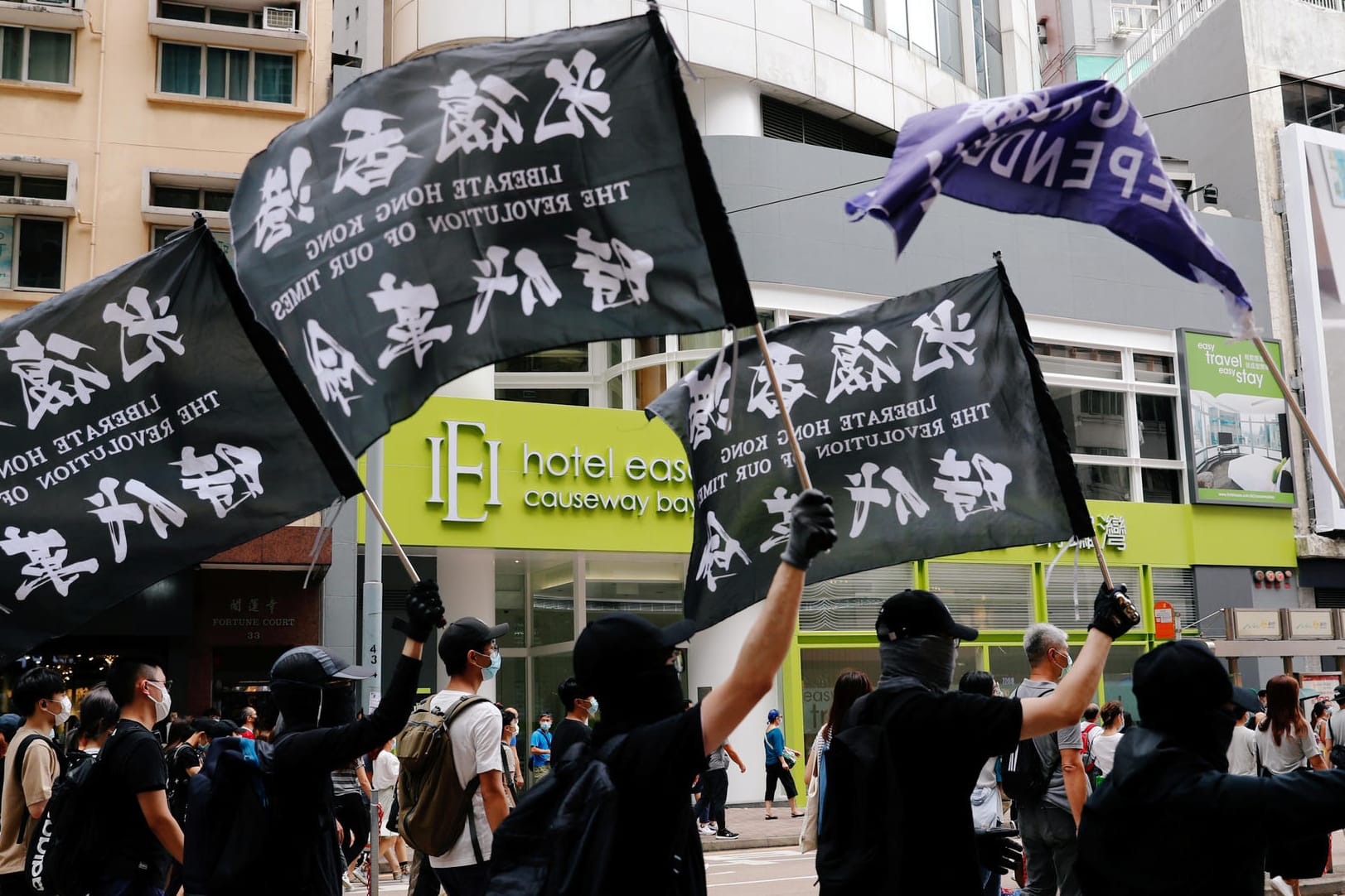 Demonstration in Hongkong gegen das chinesische Sicherheitsgesetz: Die Bundesregierung plant nicht, politisch Verfolgte an Hongkong auszuliefern.