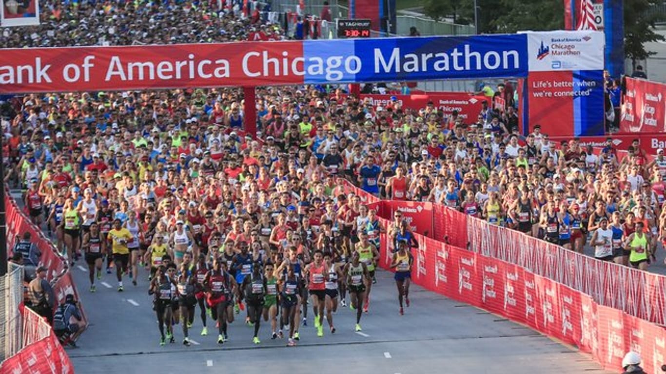 Der Chicago-Marathon fällt 2020 wegen der Corona-Pandemie aus.