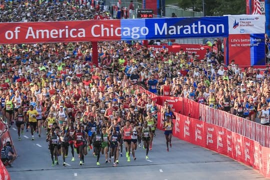 Der Chicago-Marathon fällt 2020 wegen der Corona-Pandemie aus.