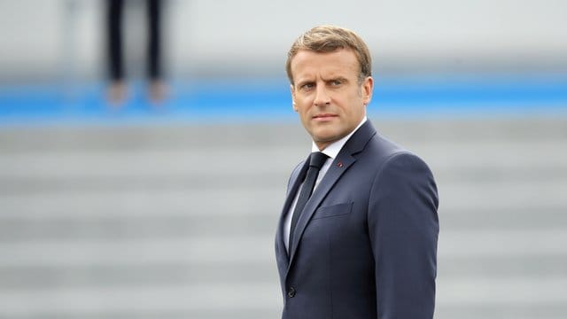 Präsident Emmanuel Macron am französischen Nationalfeiertag in Paris. Präsident Emmanuel Macron am französischen Nationalfeiertag in Paris.