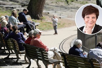 Menschen im Park (Symbolbild): Die deutsche Rente steckt in schweren Krisen.