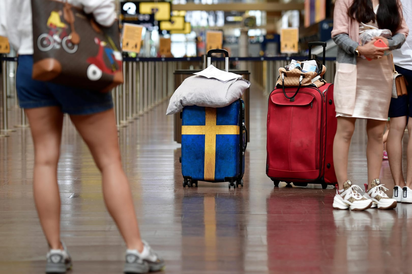 Flughafen: Die Reisewarnung für Schweden ist wieder aufgehoben.