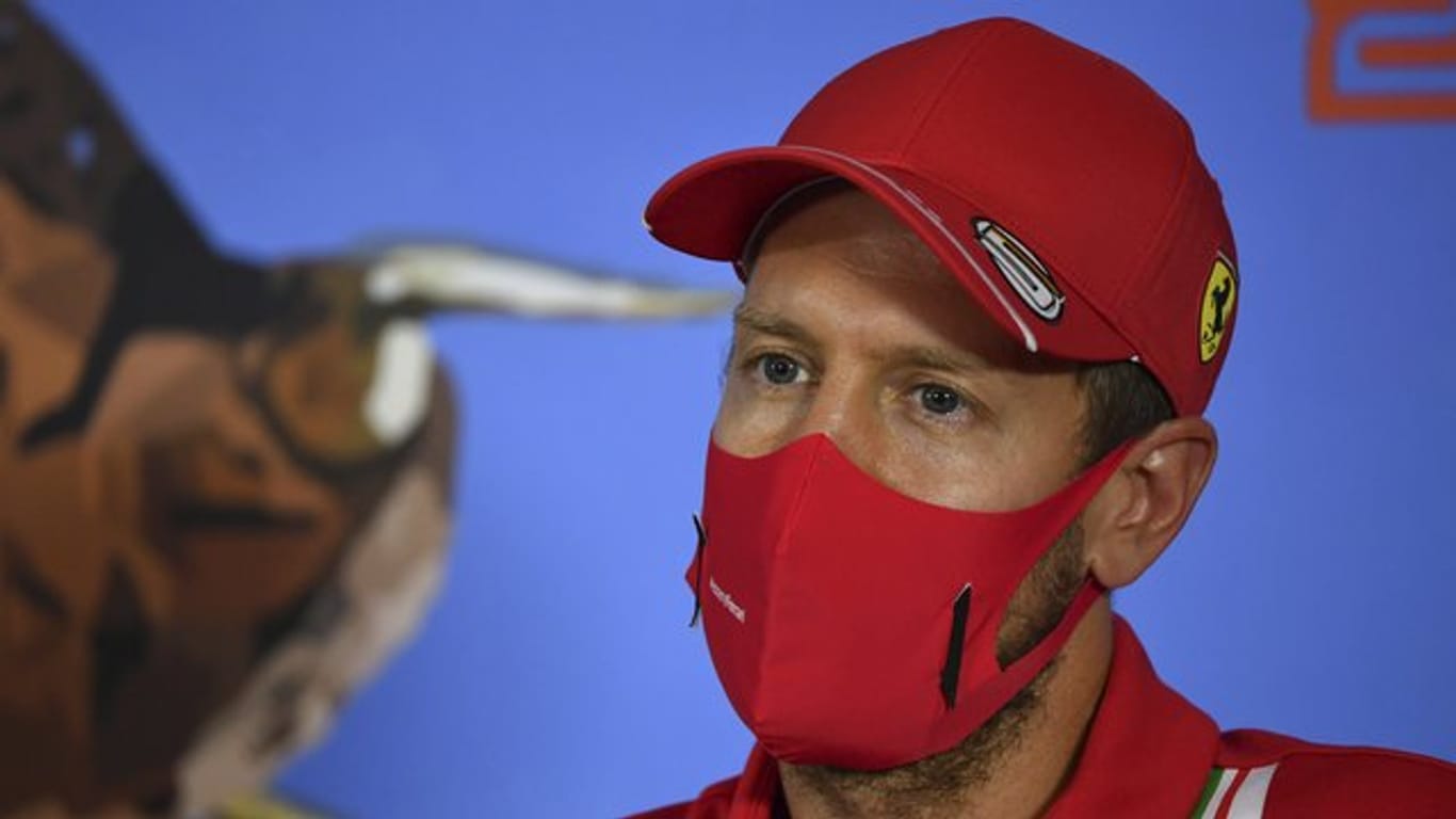 Mit Ferrari in Budapest unter Druck: Sebastian Vettel.