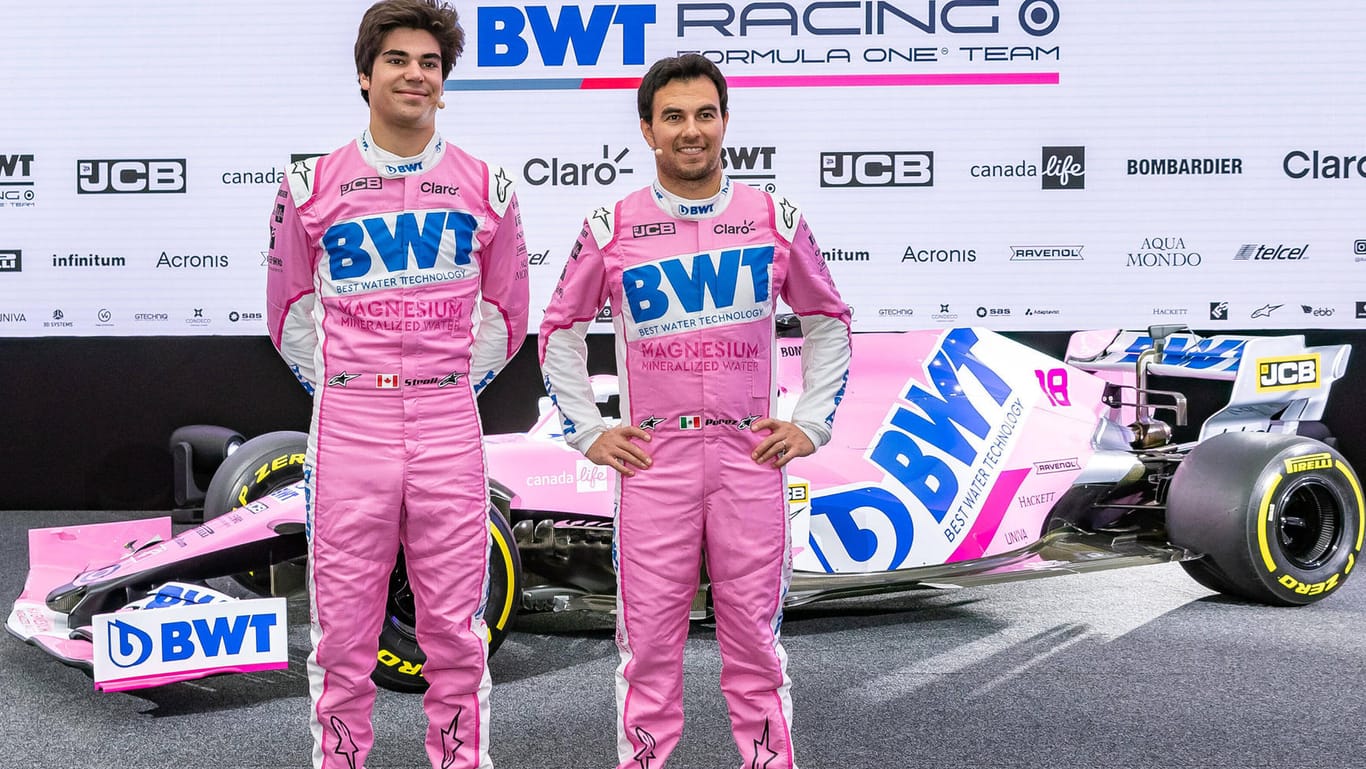 Aktuelles Fahrer-Gespann bei Racing Point: Stroll (li.) und Perez.