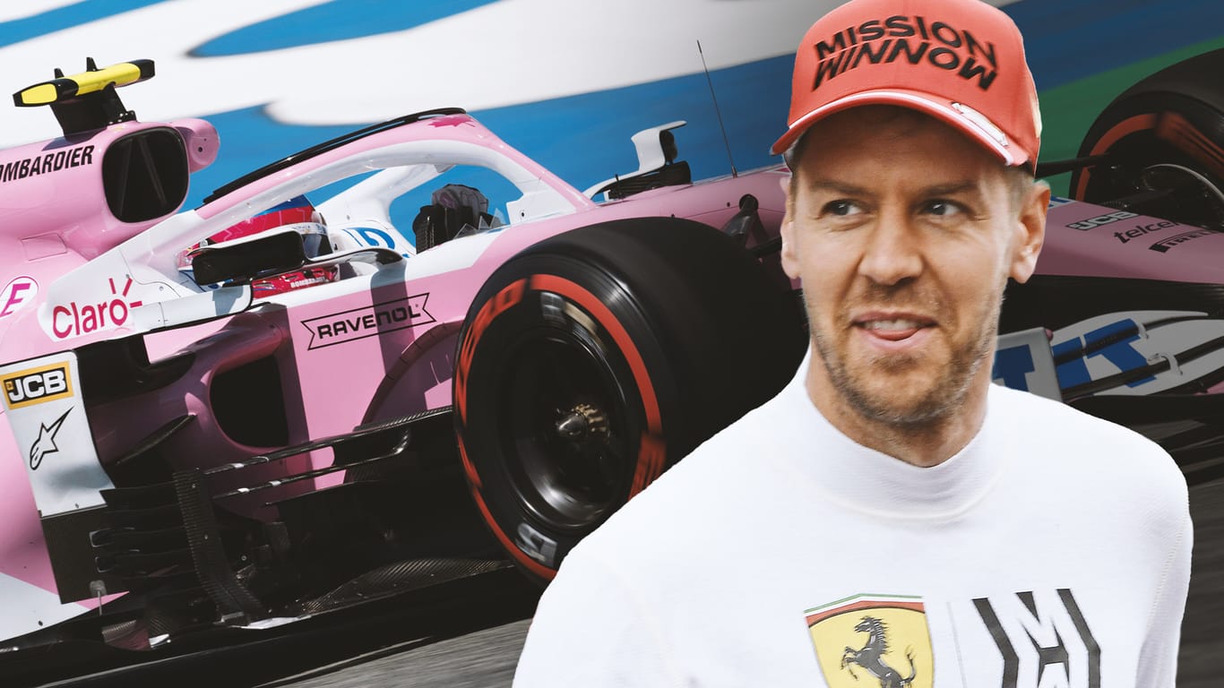 Neues Team im Blick? Sebastian Vettel steht Berichten zufolge vor einem Wechsel zu Aston Martin, das aktuell noch in Rosa als "Racing Point" fährt.