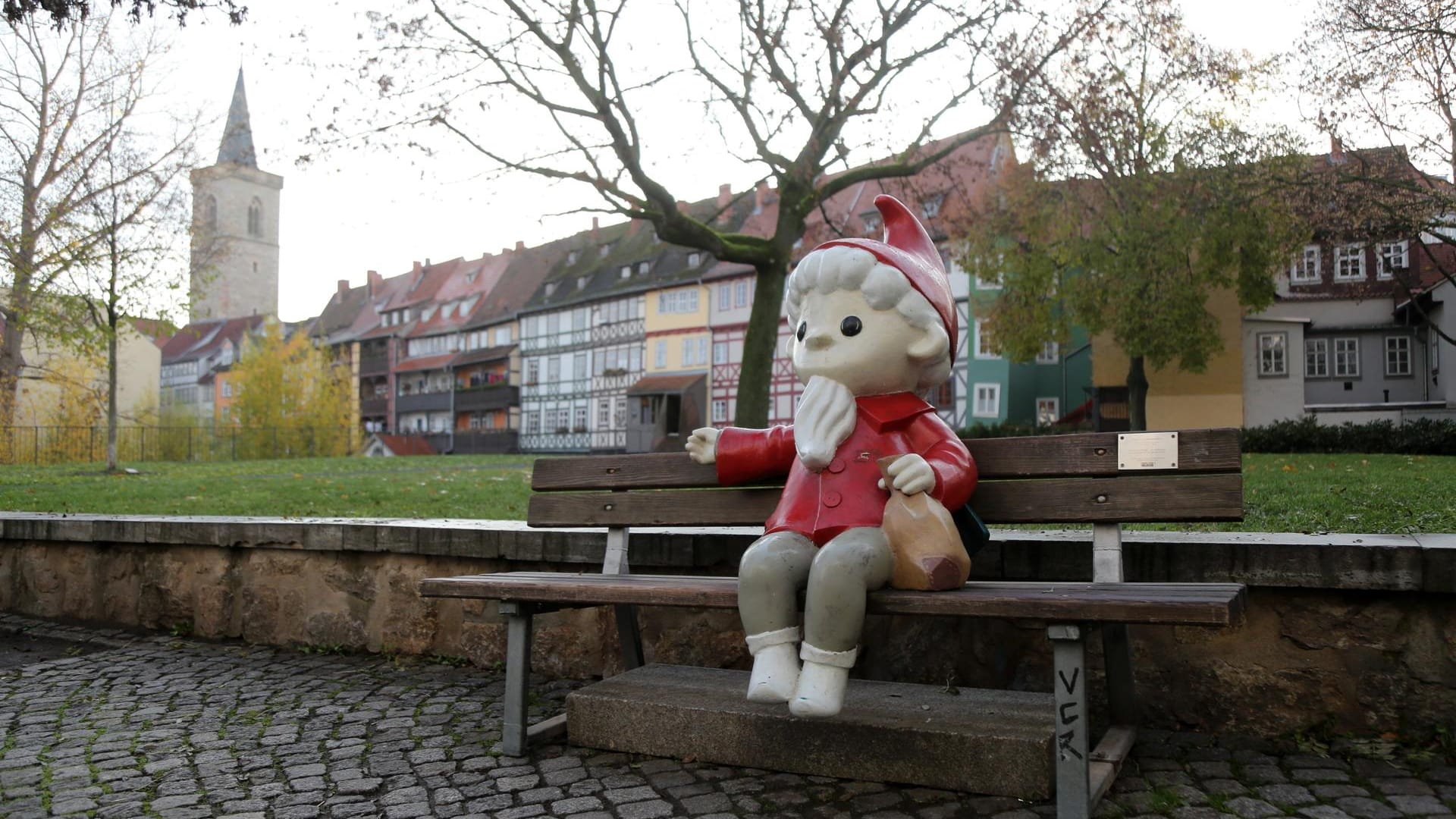 Statue des Sandmännchen: Die Figur ist erneut demoliert worden.