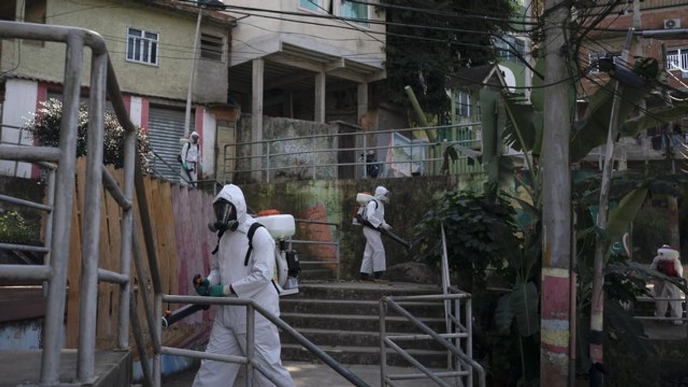 Das Coronavirus im brasilianischen Favela Babilonia soll eingedämmt werden.