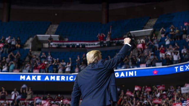 Noch Plätze frei: Donald Trumps Präsidentschaftswahlkampf entfacht wenig Feuer.