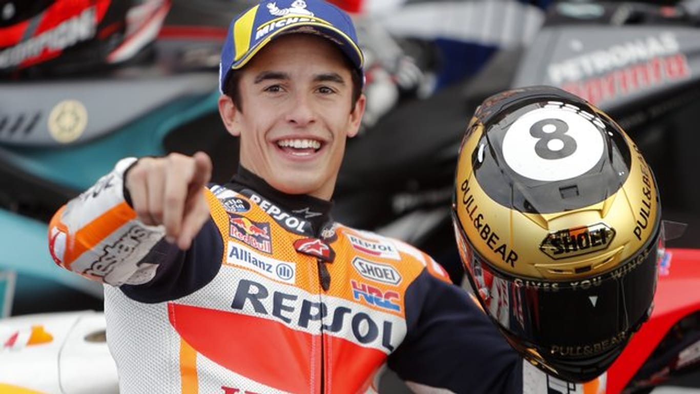 Ist auch in dieser Saison der Favorit der Motorrad-WM: Der spanische MotoGP-Pilot Marc Marquez.