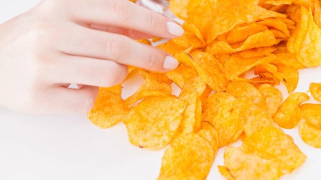 Die Kartoffelchips wurden nicht geräuchert, sie können aber trotzdem rauchig schmecken.