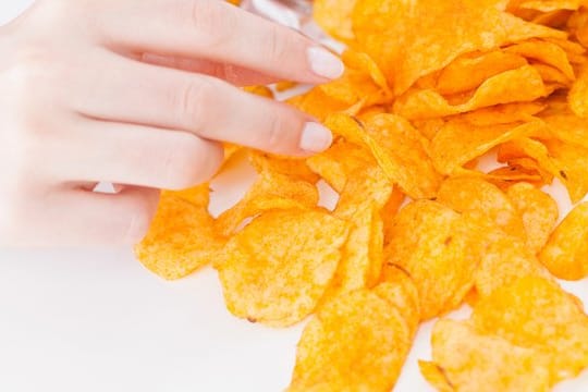 Die Kartoffelchips wurden nicht geräuchert, sie können aber trotzdem rauchig schmecken.