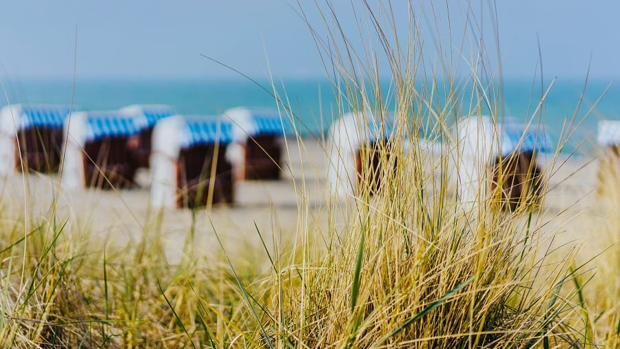 Grömitz: Der FKK-Strand des Ostseebades befindet sich im Ortsteil Lenste.