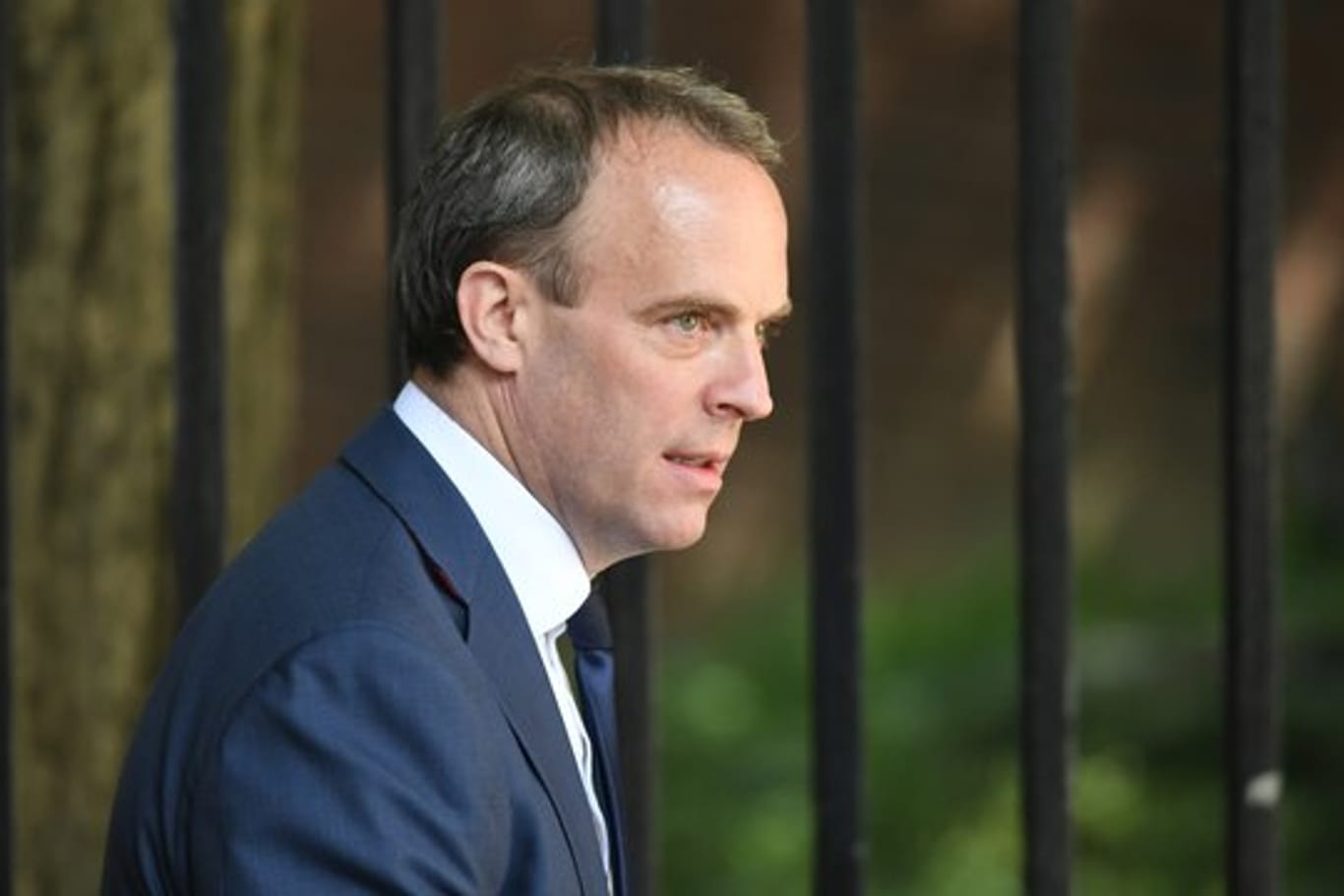 Der britische Außenminister Dominic Raab verurteilte die angeblichen Cyber-Attacken.