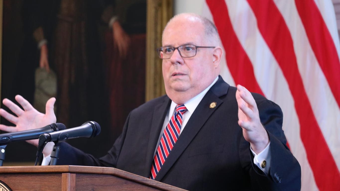 Larry Hogan: Der Gouverneur des Bundesstaats Maryland hat scharfe Kritik an Donald Trumps Krisenmanagement geübt.