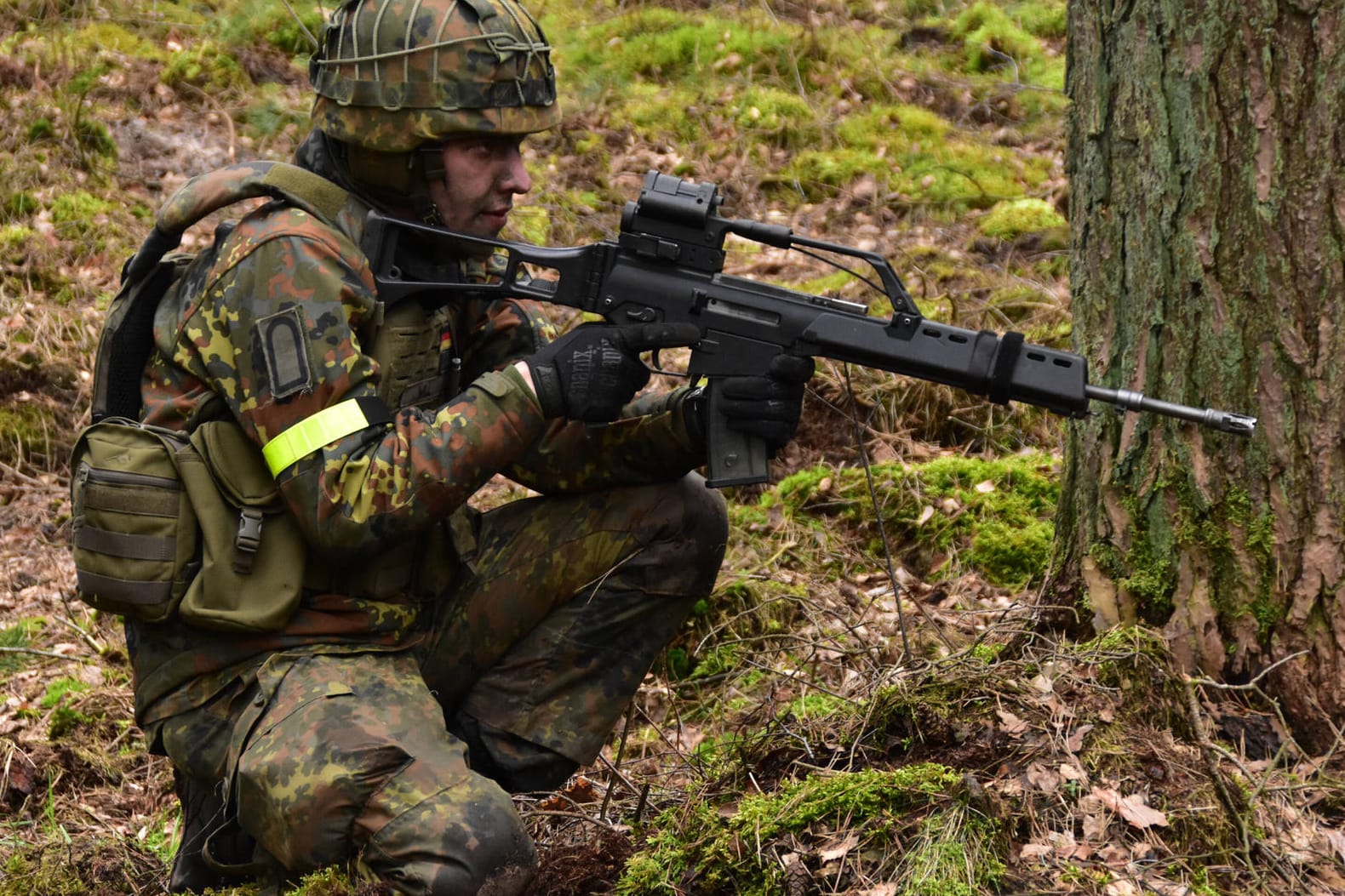 Soldaten im Feuerkampf während einer Übung: Die Bundeswehr vermisst über 60.000 Schuss Munition.