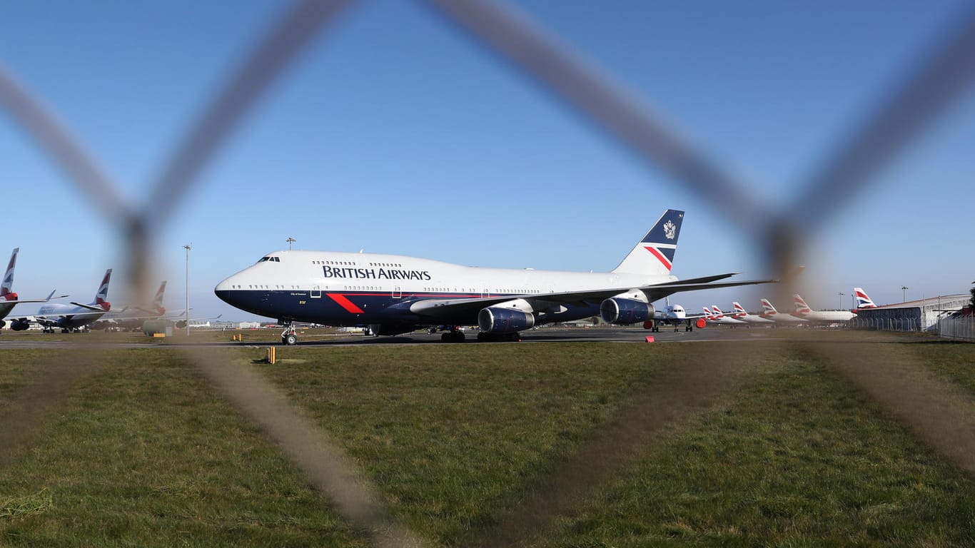 Eine Boeing 747 von British Airways: Die Fluggesellschaft legt die Flotte wegen Corona vorzeitig still.