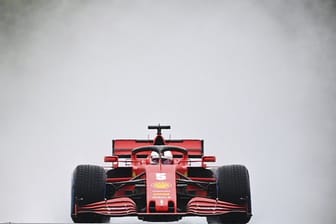 Schnellster im Regen von Budapest: Ferrari-Pilot Sebastian Vettel.
