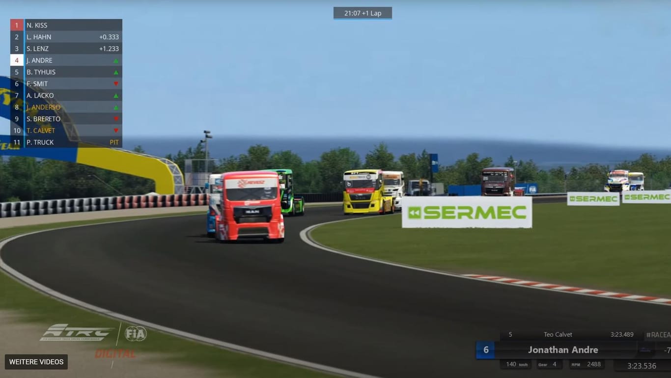 Virtuelles Truck-Rennen der ETRC: Truck-Grand-Prix werden wegen Corona virtuell ausgetragen