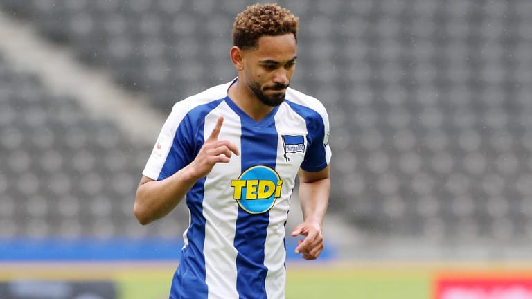 Matheus Cunha / Aktion / Oberkoerper Oberkörper / Geisterspiel Corona / / Fußball Fussball / DFL Bundesliga Herren / Sai